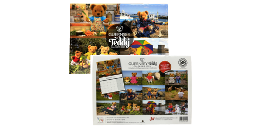 Guernsey Teddy A4 Calendar 2025