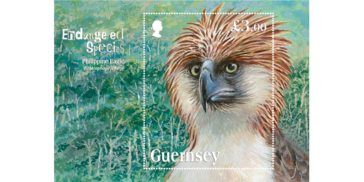 Critically endangered species depicted on stamp