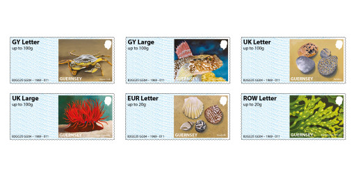 Post and Go stamps feature the Bailiwick vibrant seashore