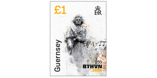 Guernsey to issue commemorative stamps for the 250th Anniversary of Beethoven's birth