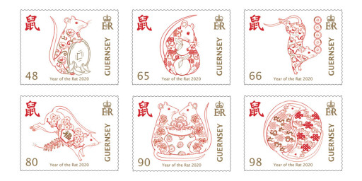 Set of 6 stamps