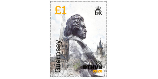 Guernsey to issue third commemorative stamp for Beethoven's 250th Anniversary