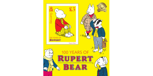 Guernsey stamps celebrate Rupert Bear centenary