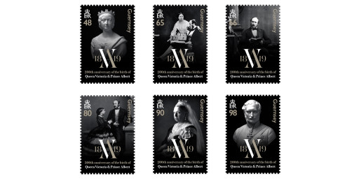 Stamps celebrate the 200th Anniversary of the births of Queen Victoria and Prince Albert