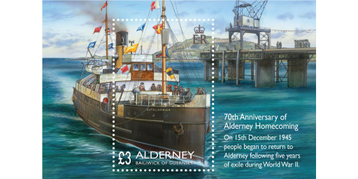 Stamp to be released to mark 70th Anniversary of Alderney Homecoming