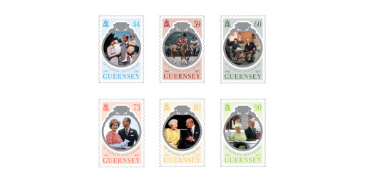 Stamps commemorate the 70th Wedding Anniversary of The Queen and The Duke of Edinburgh