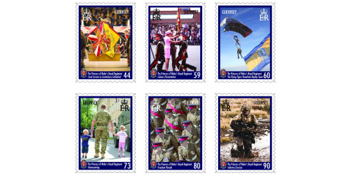 25th anniversary of The Princess of Wales's Royal Regiment celebrated with stamps