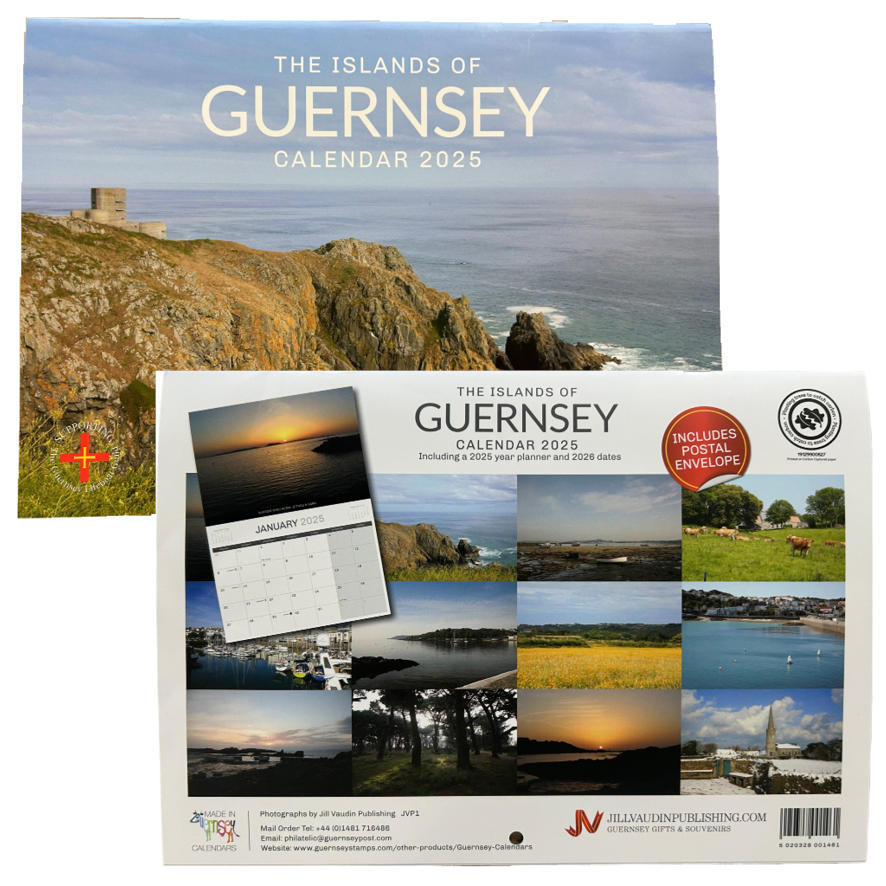 The Islands of Guernsey A4 Calendar 2025