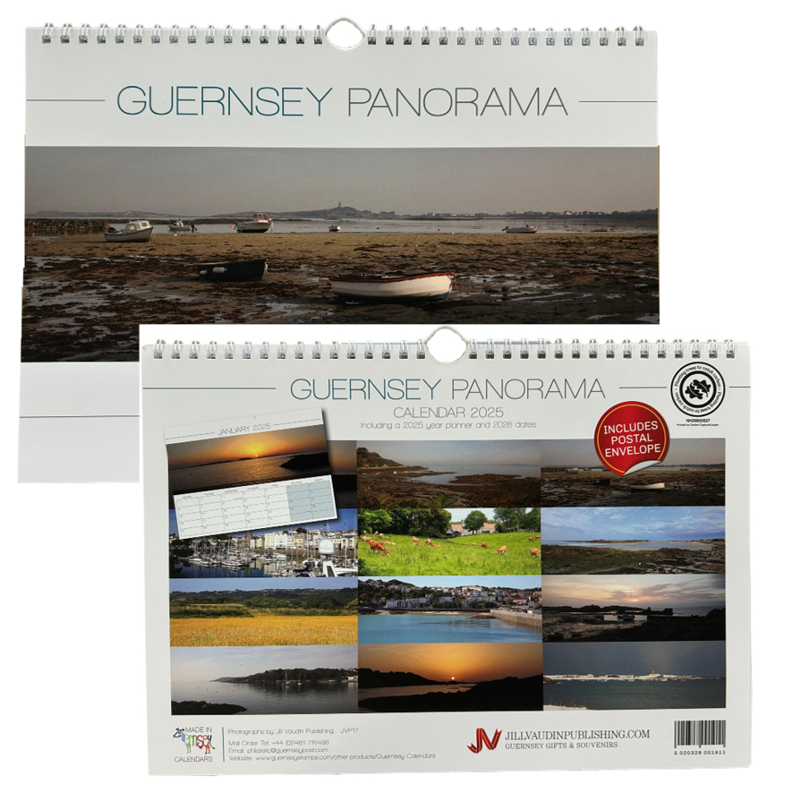 The Islands of Guernsey Panorama Calendar 2025